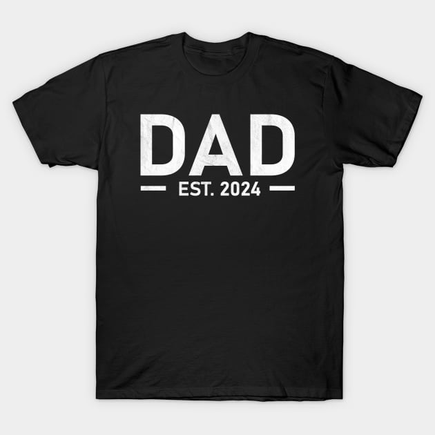 Dad Est. 2024 Expect Baby 2024 New Dad 2024 T-Shirt by anonshirt